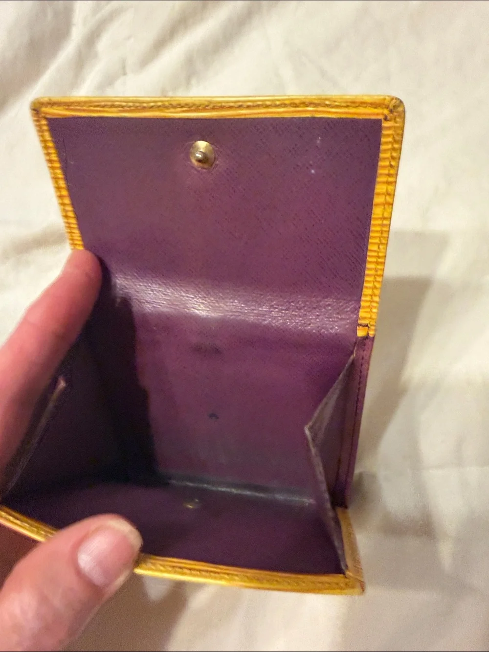 Louis Vuitton Yellow Epi Leather Bi-Fold Wallet